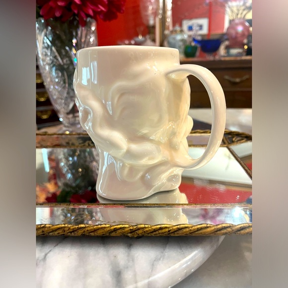 Collectible Sculpted Ceramic Greek Apollo White Mug, God of Music & Poetry - Picture 10 of 13